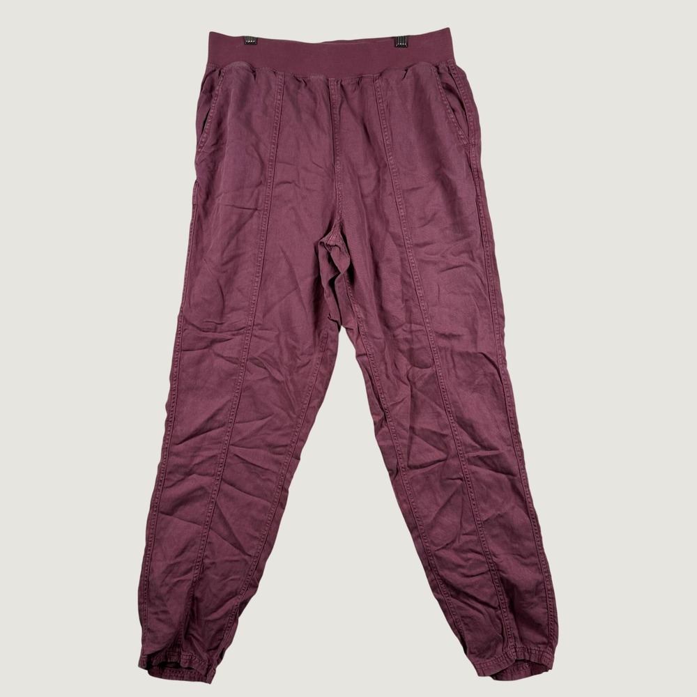 Faherty Arlie Day Pants Womens Jogger Tencel Linen S Dusty Rose Travel Lounge